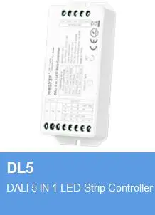 DL5 DP1 DP2 DP3 DALI RGB + CCT Яркость Цветовая температура Затемняющая панель Bus источник