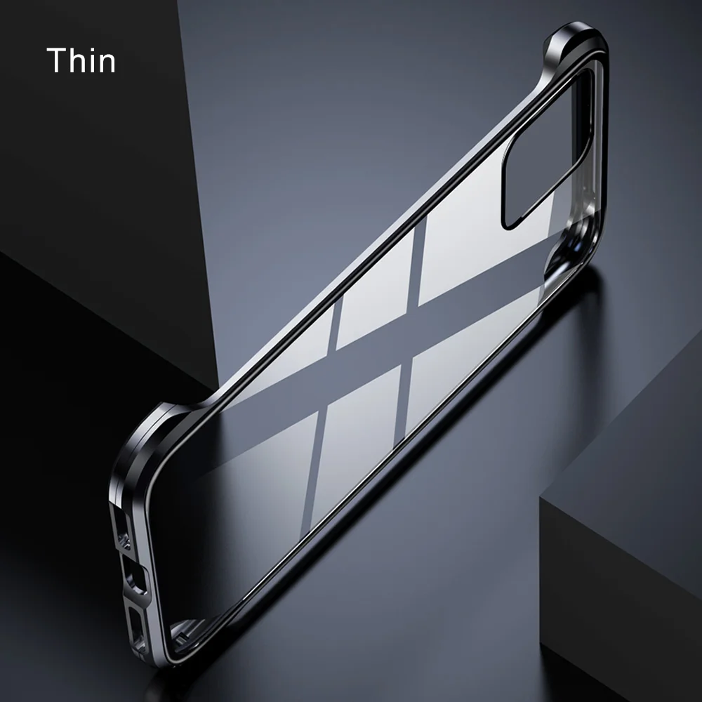 Oatsbasf новый металлический чехол для телефона из закаленного стекла Iphone 11 pro