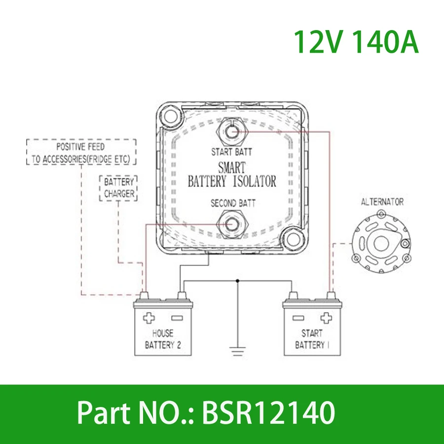 12V 140A Мощность Напряжение чувствительный разделение зарядки реле умные часы и