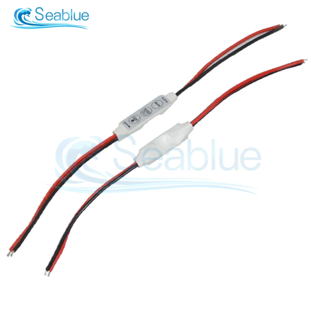 5Pcs/lot DC 12V 3 keys Single Color Dimmer LED Controller Brightness Switch For 5050 3528 5630 Led Strip Lamps Lighting | Лампы и