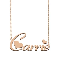 carrie name necklace custom name necklace for women girls best friends birthday wedding christmas mother days gift