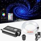 12 Вт RGBW Bluetooth приложениедистанционное управлениеГолосовое управление, светодиодный источник света, двигатель с концевым светящимся кабелем, оптоволоконное освещение