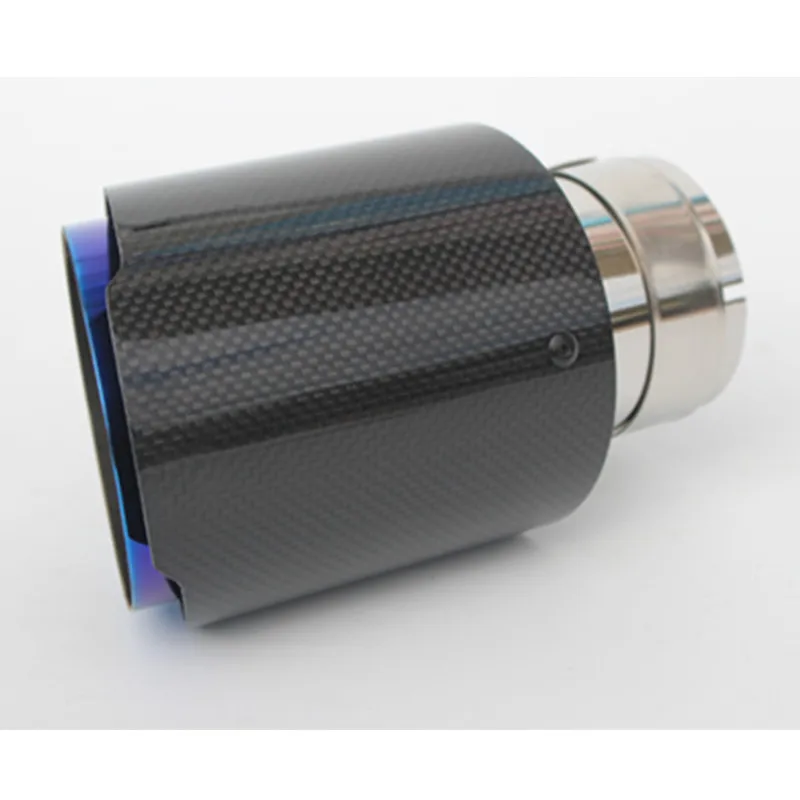 1X Универсальный для Akrapovic автомобильный глянцевый наконечник выхлопной трубы из