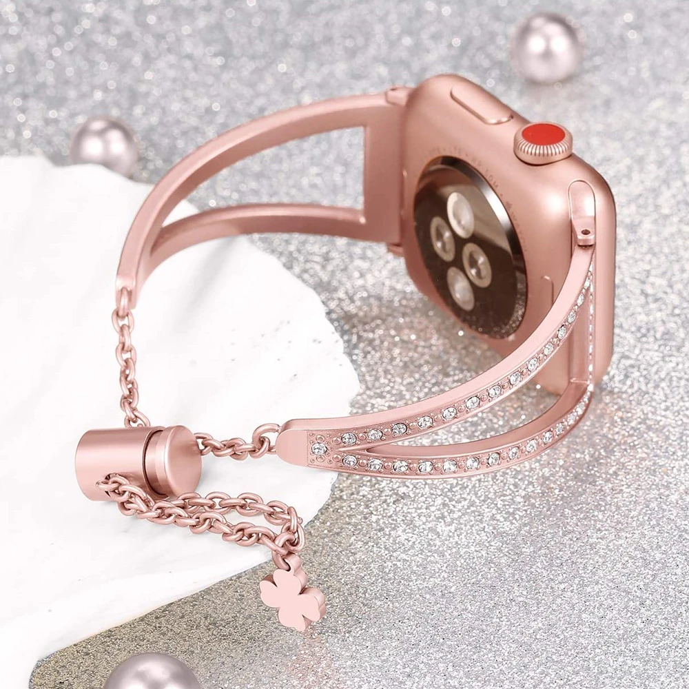 

Ремешок металлический для Apple Watch Band 38 мм 40 мм, браслет для Iwatch Series 5 4 3 42 мм 44 мм
