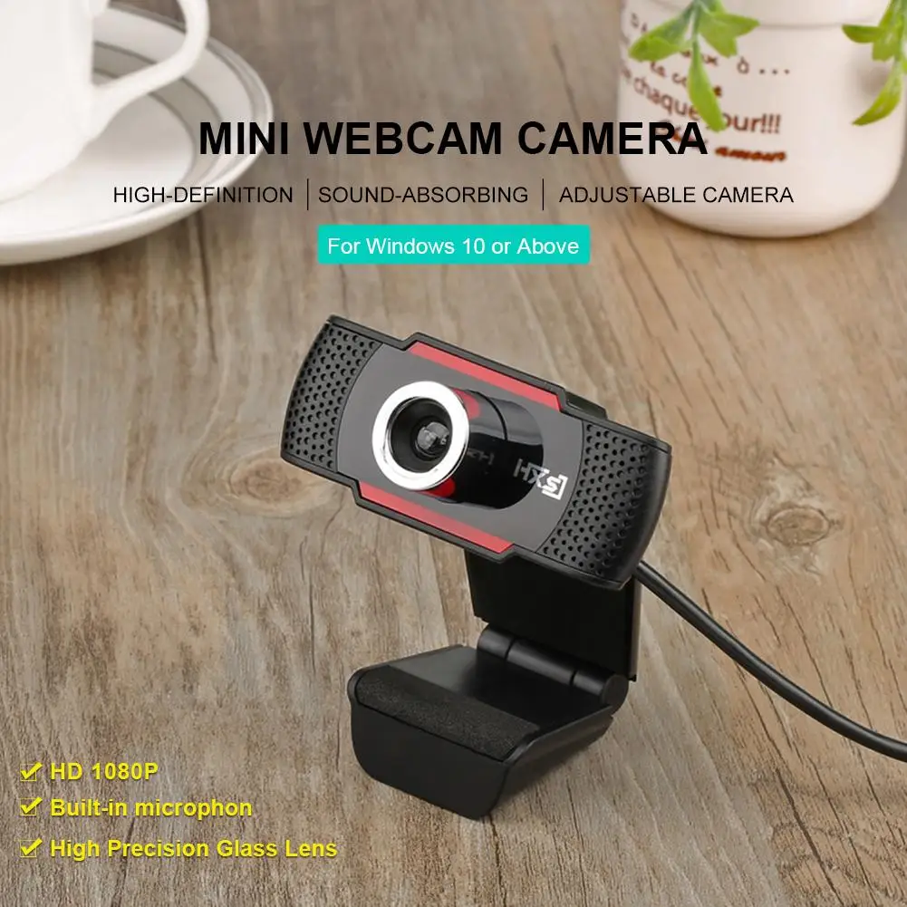S80 HD Webcam With Noise Reduction Microphone 1080p Mini Computer Camera For Living Streaming 360 Degrees Head Rotation | Компьютеры и