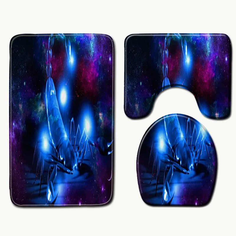 Водопоглощающий коврик Zeegle с 3D принтом для ванной комнаты набор ворсистых