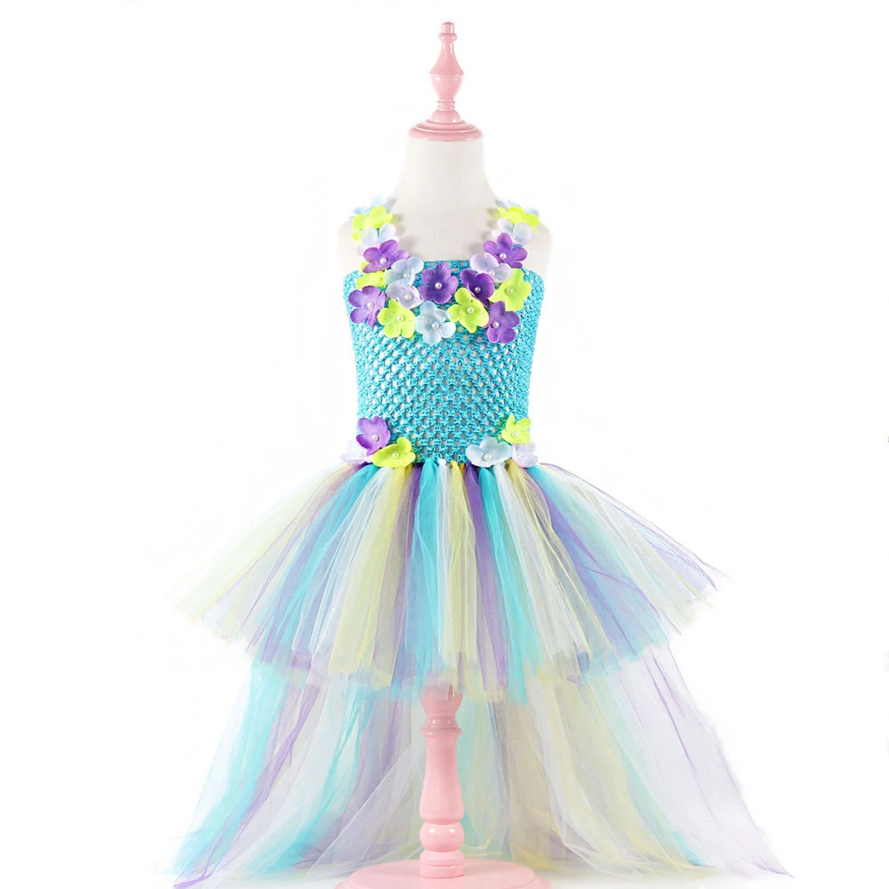 Flower Girl Tutu Dresses платье для девочки dress girl wedding vestido dama de honra menina robe demoiselle d'honneur fille 1938