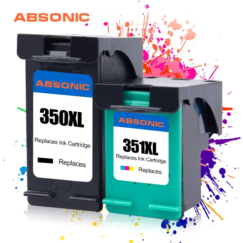 Картриджи с чернилами 2 шт. 350XL 351XL совместимые HP 350 351 3510 для Deskjet D4200 D4260 4260 D4360 C4200 J5730