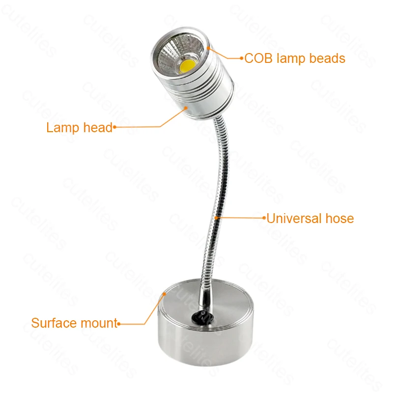 Светодиодный настенный светильник в виде шланга гибкая лампа для спальни с