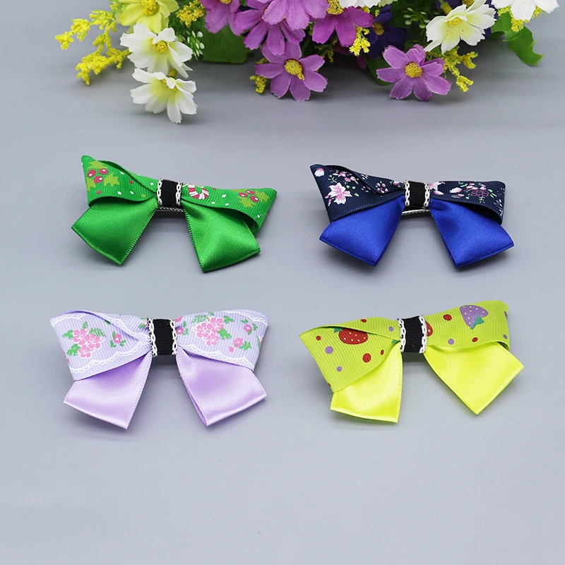 

wholesale Hair Bows silk hair clips cute headwear for girls hairpins spinki do wlosow Barrettes kids Hair Accessories D10-5