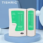 Прибор для обнаружения телефонных кабелей TISHRIC, тестер для сетевых кабелей с двойным интерфейсом RJ11 RJ45 Lan, прибор для проверки проводки, сетевые инструменты, черныйбелый цвет