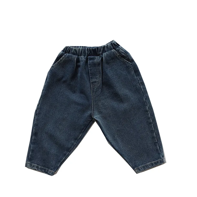 

2020 New Arrival Girls Boys Wide Denim Pants Autumn Spring Fashion Kids Jeans