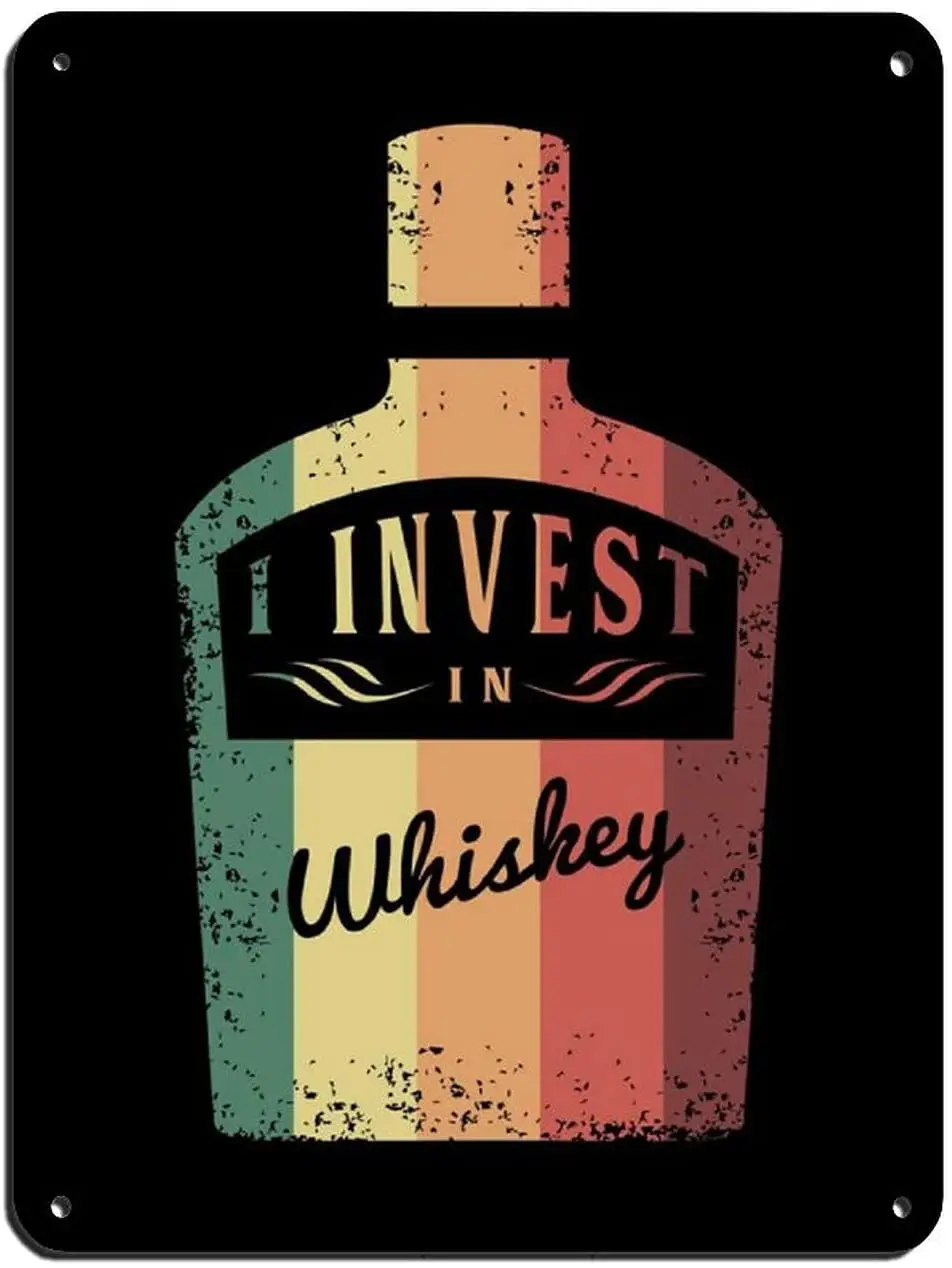 

Whiskey Bottle Funny Sayings Retro Poster Retro Poster Metal Tin Sign Chic Art Retro Iron Painting Bar People Cafe Decoration