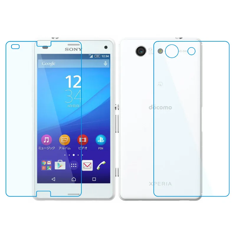 Передняя + задняя / защитная пленка из закаленного стекла для Sony Xperia Z1 Z3 Z5 M4 Compact mini