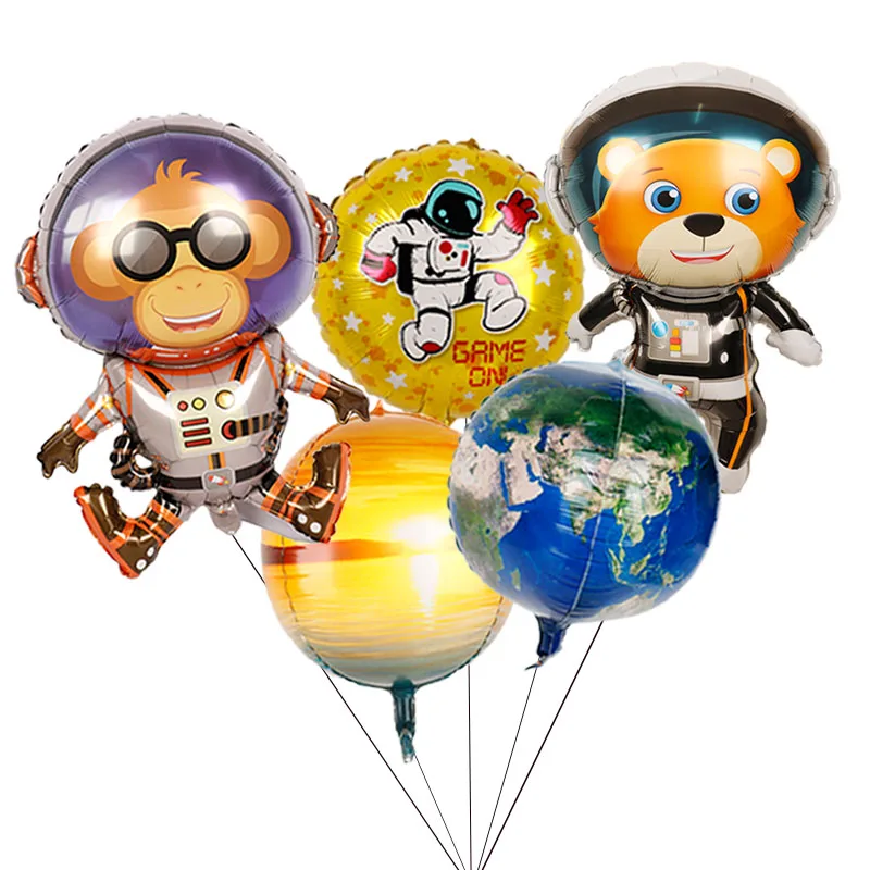 

Outer Space Party Astronaut balloons Rocket Balloons Galaxy Theme Party Boy Kids Birthday Party Decoration kid toys