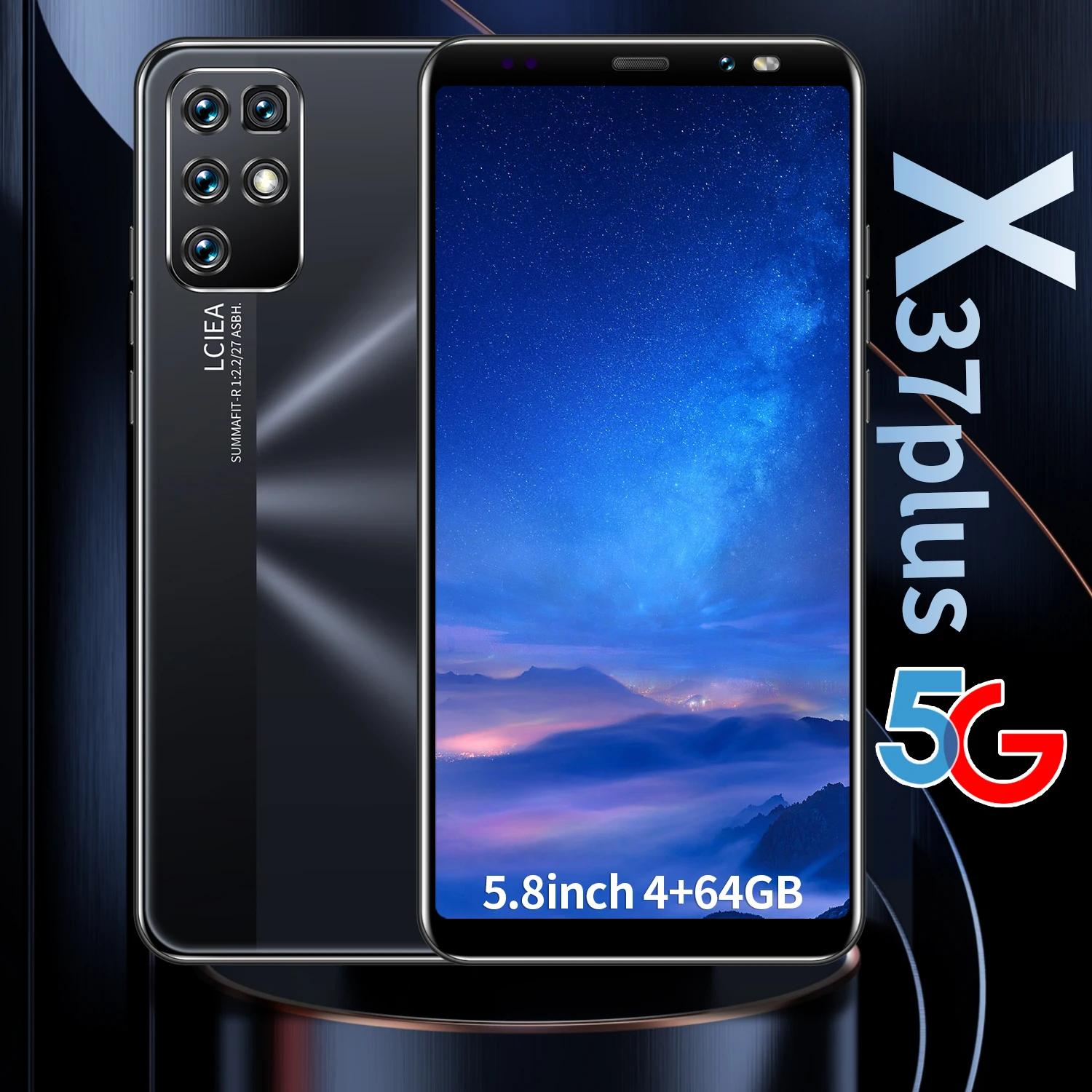 

X37 Android 10.0 genuine 5.8 inch 4GB 64GB hot sale 5G smart light and thin entertainment 4800mAh 8MP + 16MP 5G mobile phone
