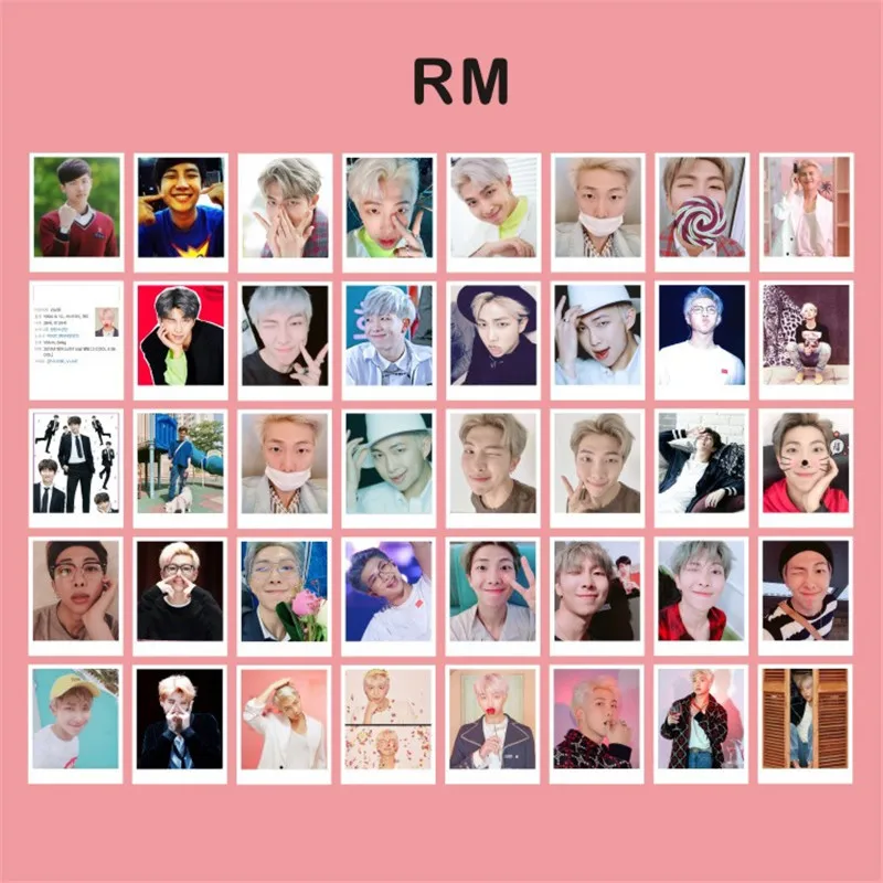 RM Kpop 40 шт. HD Фотокнига Bangtan Boys карта душа Persona Bring The Soul фильм Interlude Wings LOMO карты открытка JIMIN V SUGA J-HOPE LJJ667 - Цвет: RM