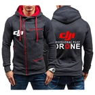 Новинка 2021, Мужская модная Повседневная Толстовка С Карманами и логотипом летчика DJI