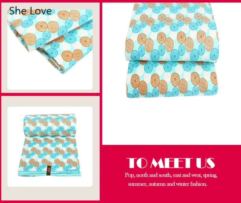 Chzimade 1 ярд/лот анкарская африканская восковая ткань с круглым рисунком