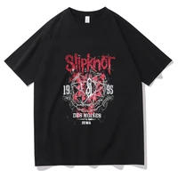 heavy metal tees tops prepare for hell tour tshirt black men rock band t shirt men women slipknots 1995 des moines iowa t shirts