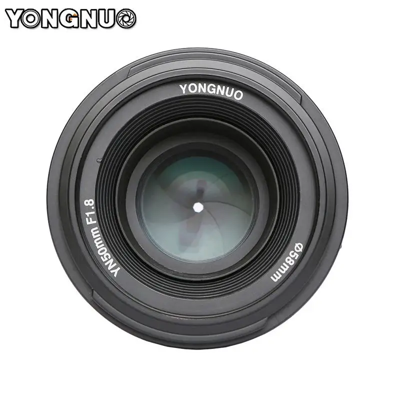 YongNuo 50 мм YN50mm F1.8N Большая диафрагма Авто фокус объектив для Nikon d5300 d3400 d7200 d3100 d3200 d90