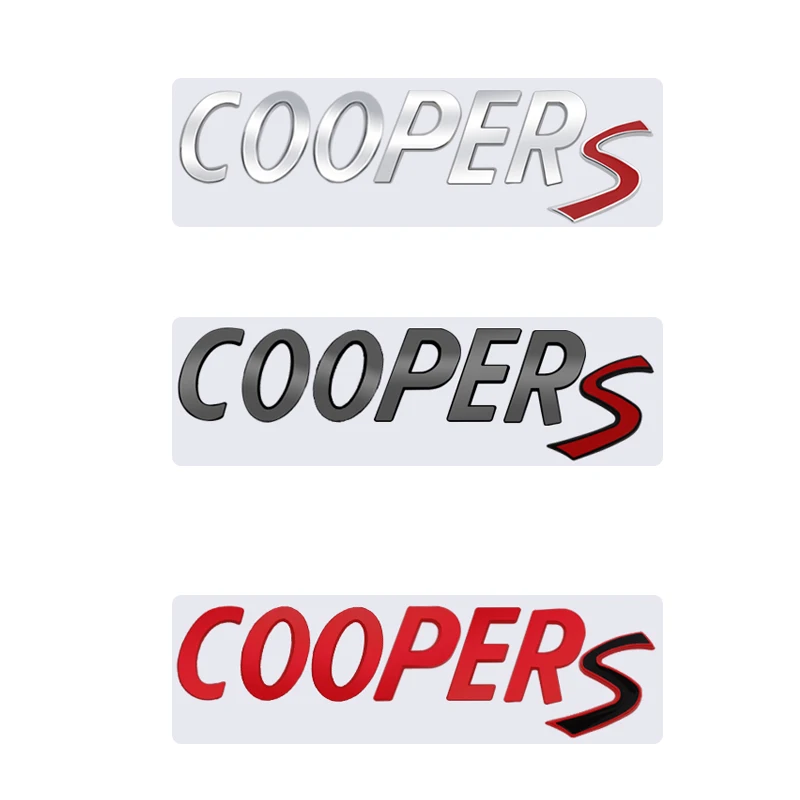 Металлические 3D наклейки эмблема для кузова автомобиля Mini Cooper S F56 R57 R58 R50 R53 R56 R60 F55