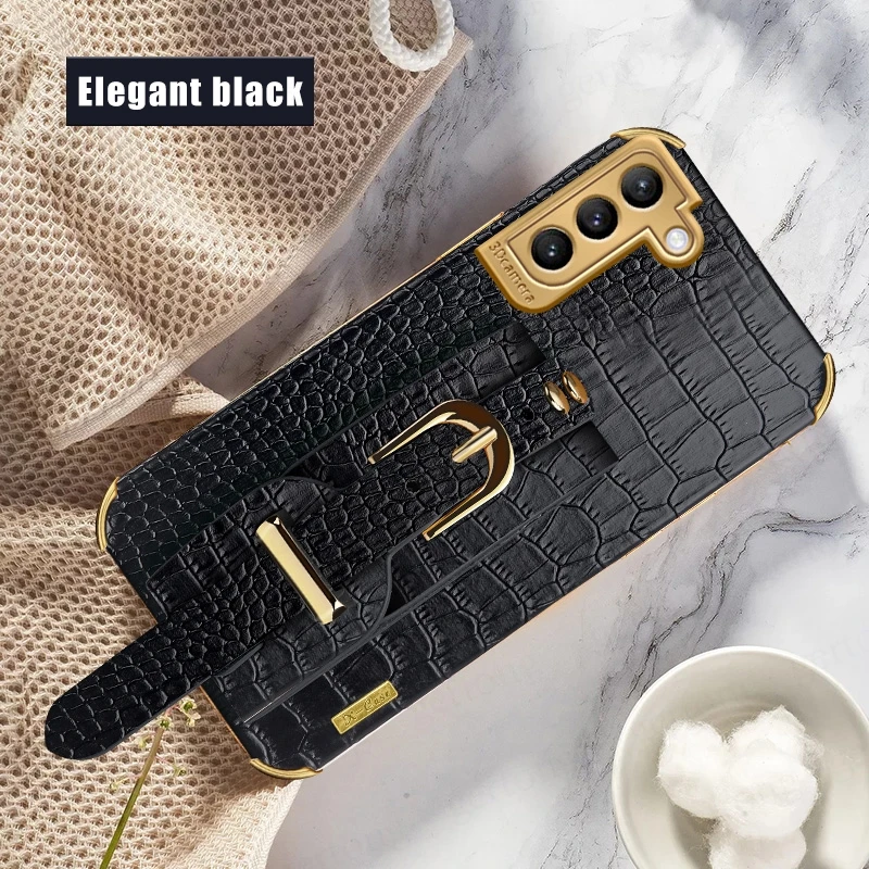 

Crocodile Leather Case For Samsung Galaxy A52 A72 A32 A12 S21 Plus S20 FE Note 20 Ultra Cover Business Fashion For Smasung s21