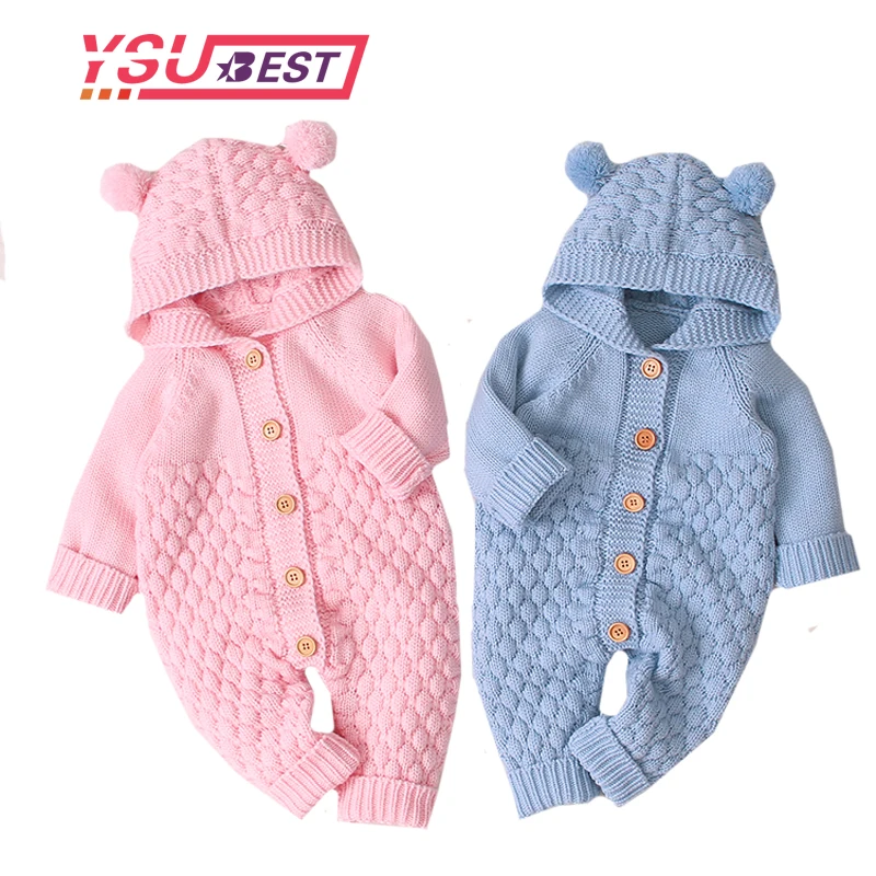 Для маленьких девочек Комбинезон Носки с рисунком медведя из мультика вязаная