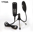 Оригинальный Профессиональный USB-микрофон YTOM M1Pro 192 кГц24 бит, конденсаторный кардиоидный микрофон для подкастов для компьютера, Youtube
