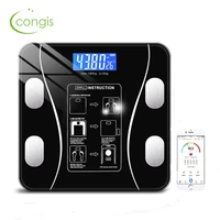 congis digital bathroom weight scale body composition analyzer weighing scale bluetooth bmi scales 3 color
