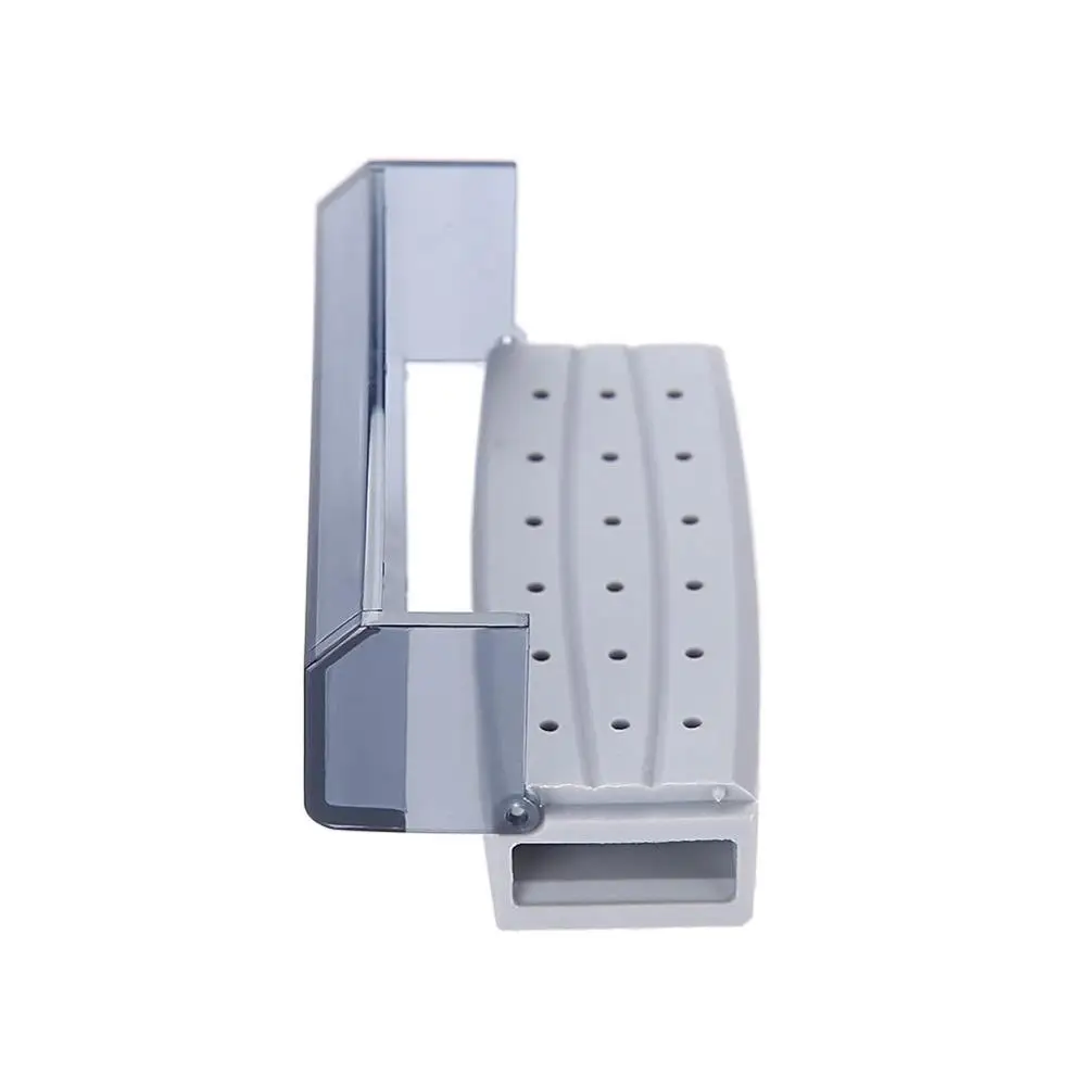 Grey 18 Holes Disinfection Box Case Dental Bur Burs Block Autoclavable Dentist Tool Dentist Instrument Dental Case Holder Oral Tool - Color: Grey