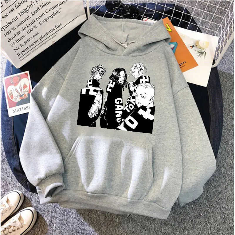 

2021 neue Autumn And Winter anime unisex Tokyo Avengers hoodie kurzarm rundhals lose mode gedruckt baumwolle