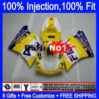 injection body for ducati 748 853 916 996 998 s r 94 95 96 97 98 99 122mc 5 748s 998r 1994 2000 2001 2002 fairing yellow sale