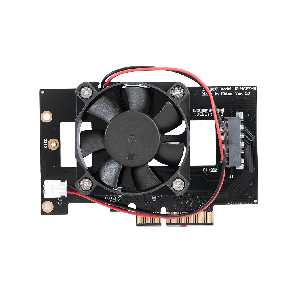 M.2 NVME NGFF к PCI-E X4 адаптер для расширения карты конвертер карта с вентилятором