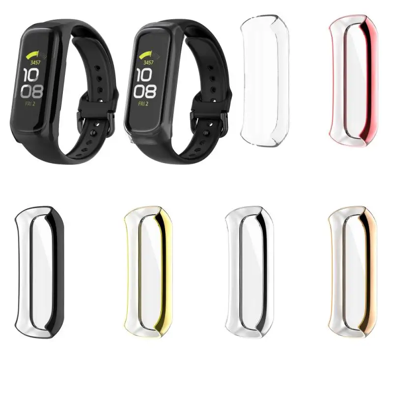 

Корпус часов защитная крышка корпуса для Samsung Galaxy Fit2 SM-R220 все включено защитный чехол из ТПУ без рисунка с отвертиями мягкий ремешок для часо...