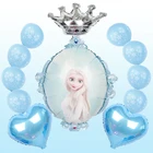Воздушные шары из фольги с изображением ледяной королевы, Эльзы, Олафа, Диснея, гелиевых шаров для будущей мамы, для девочек, украшения для дня рождения, Детская мультяшная игрушка, 1 комплект