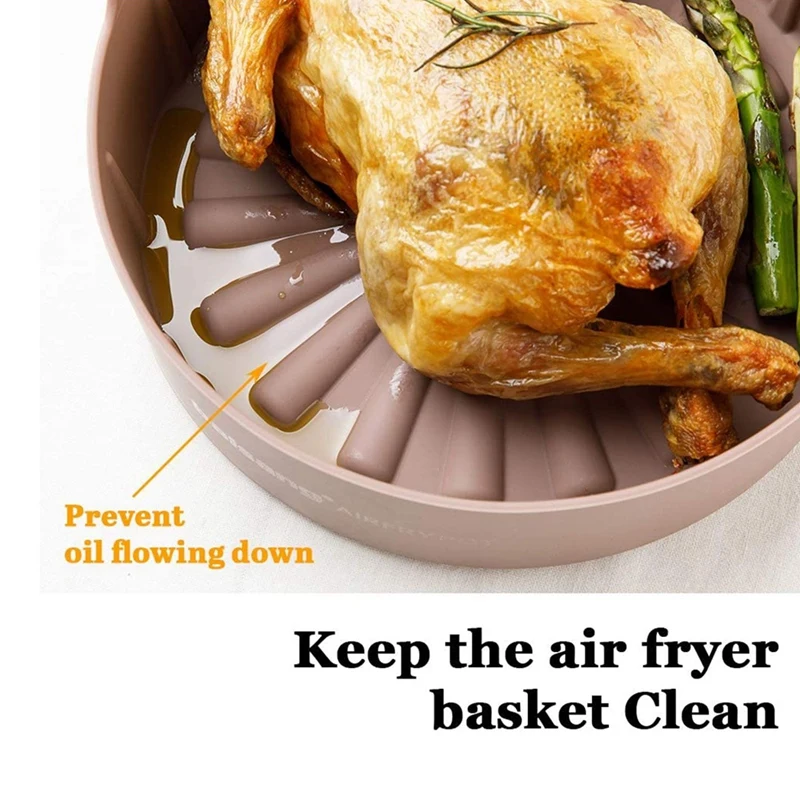 

Pressure Cooker Silicone Portable Pot Easy Cleaning Reusable Food Grade Basket Air Fryer Accessories