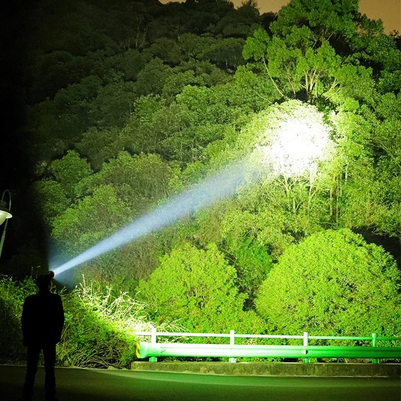 Pocketman Headlamp Powerful XHP50 Head Light USB Rechargeable Headlight Zoomable Head Lamp Head Front Light with 18650 Battery