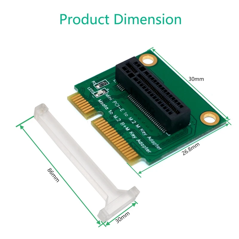 Адаптер M.2 NGFF Key M Mini PCI E конвертер B + MSATA для SSD 2280 NVME|Платы управления принтеров| |