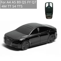 car model car keychain car key case cover fob holder suitable for audi a4 a5 b9 q5 fy q7 4m tt s4 tts key case car modification