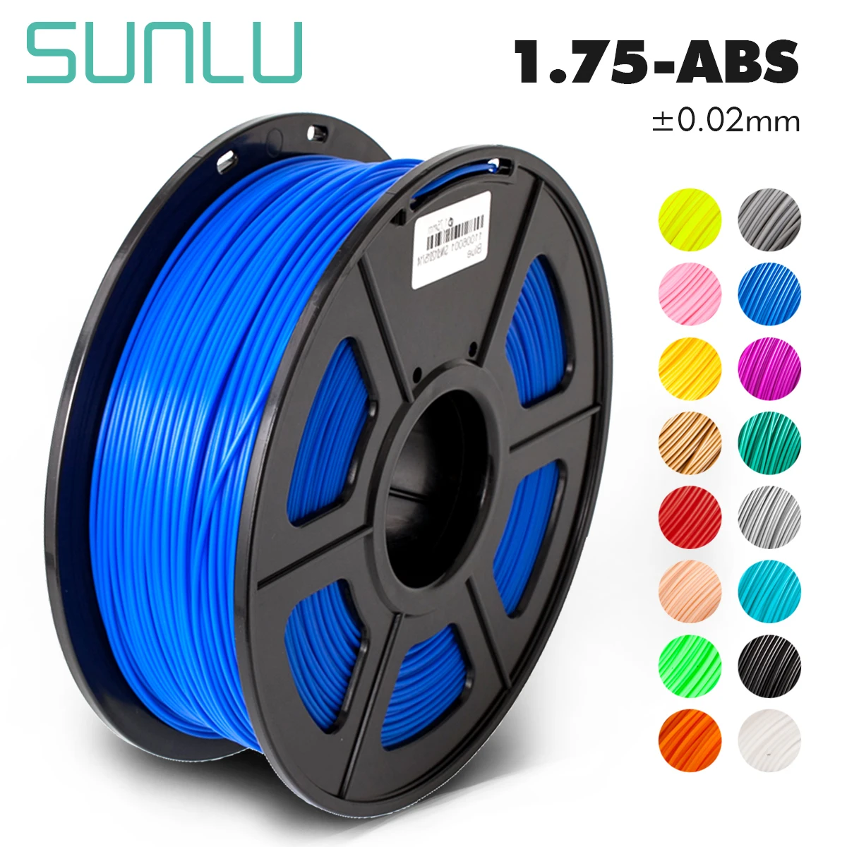 SUNLU ABS 3d нити для принтера 1 75 мм 2.2LBS/1 кг с катушкой Черный нити| |