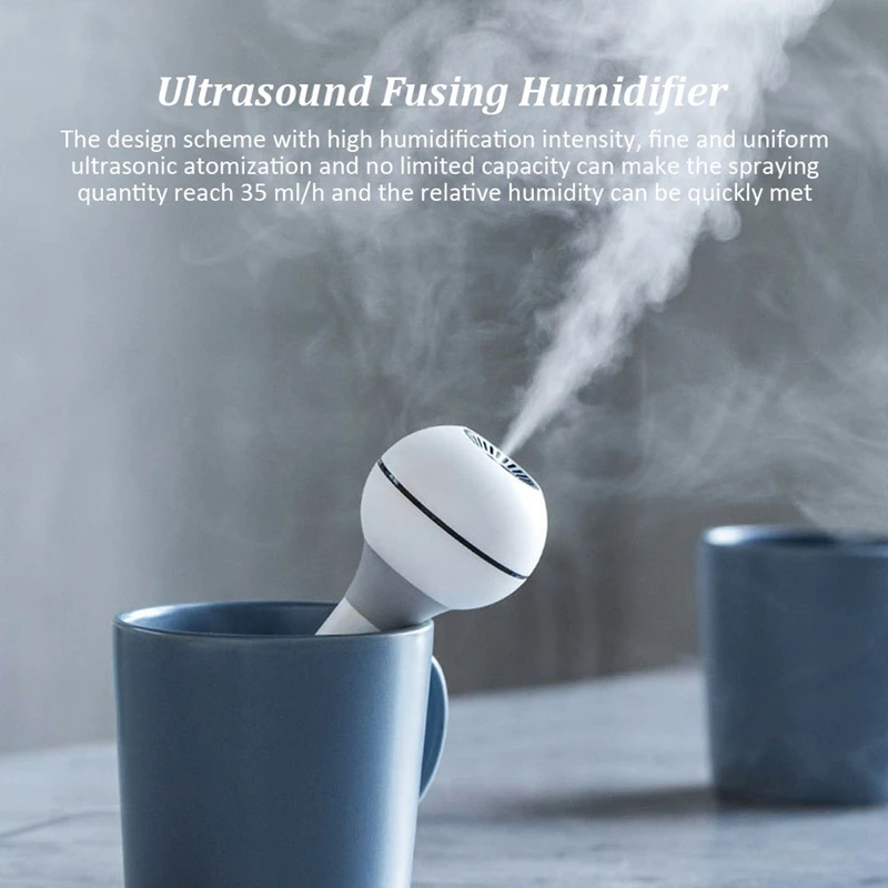 Без воды бак увлажнитель портативный USB Перезаряжаемый 500mAh аккумулятор леденец