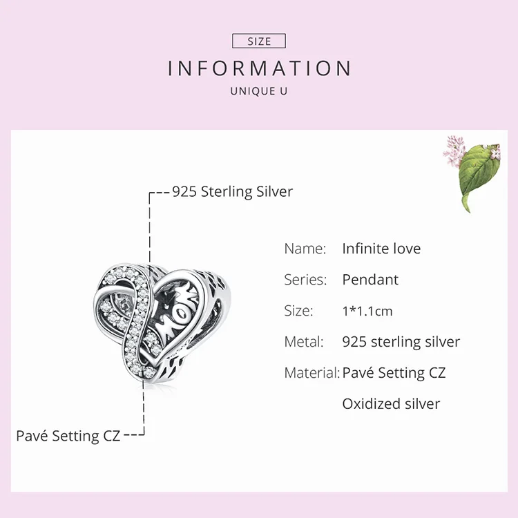 Бусина-Шарм для браслета из серебра 925 пробы | Украшения и аксессуары