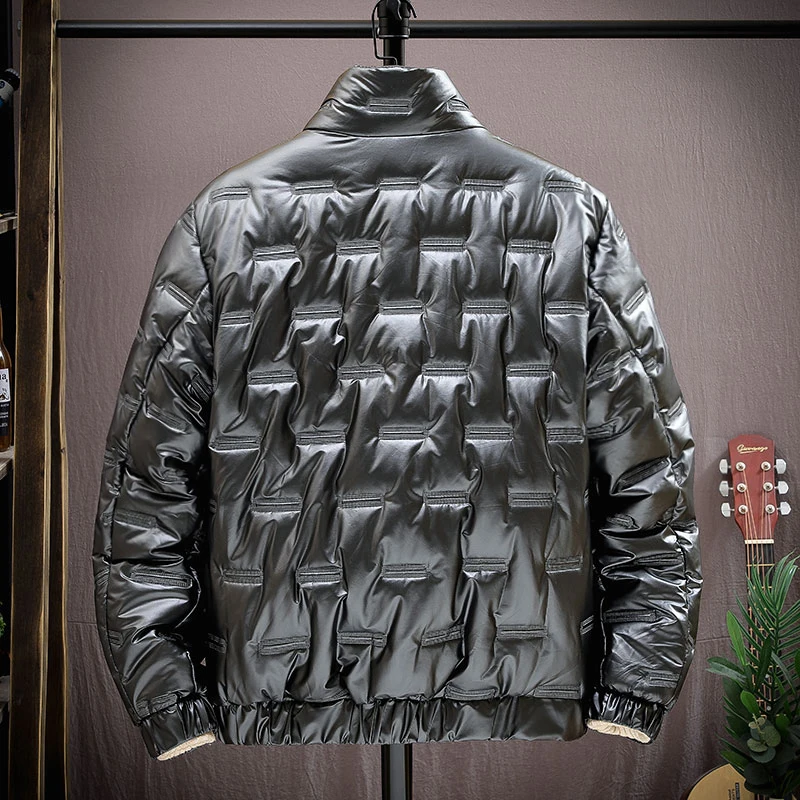 2021 winter hanging shooting stand collar large bread suit men's casual hooded cotton padded jacket thickened cotton padded jack