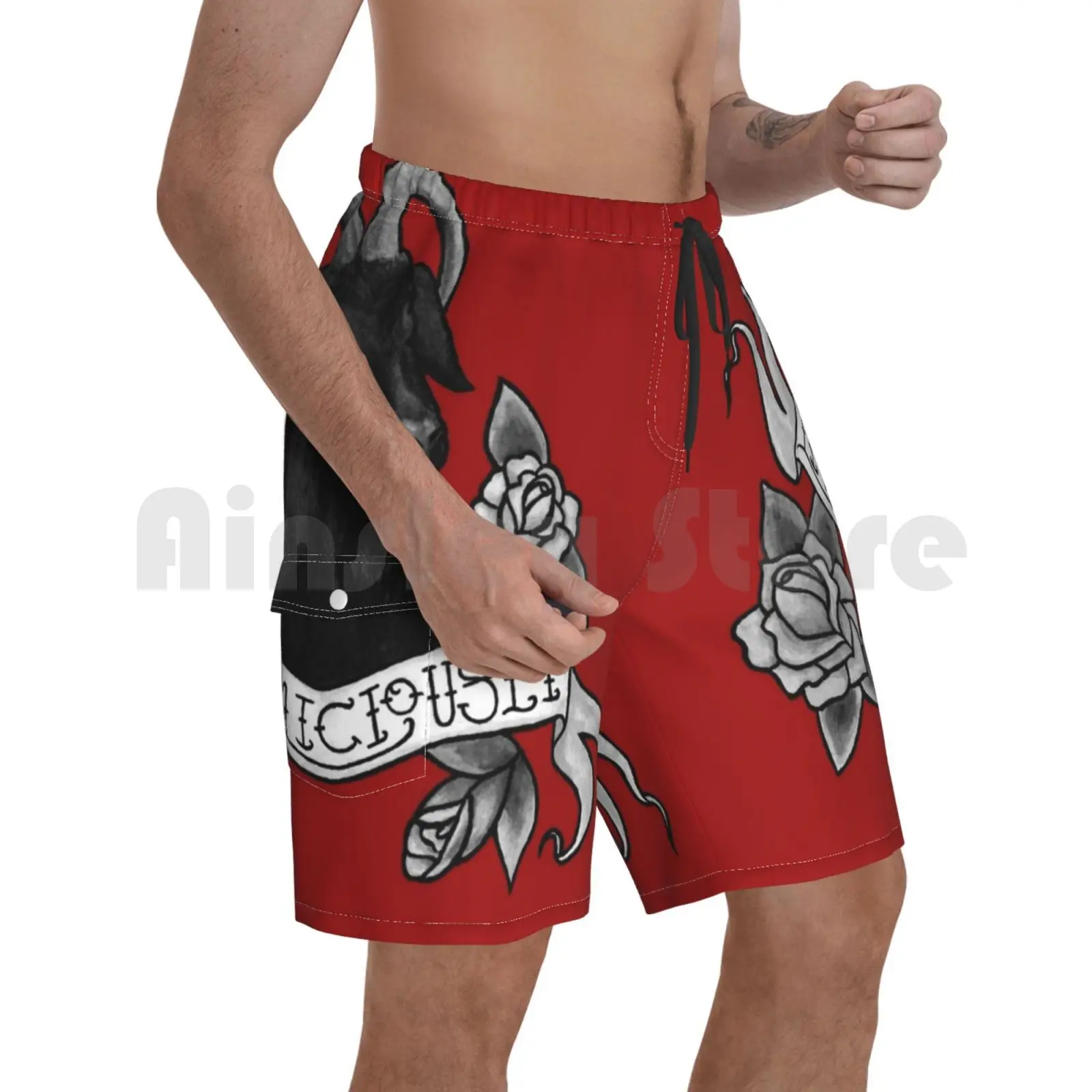 

Beach Shorts Live Deliciously Black Phillip Black Phillip Live Deliciously The Vvitch The