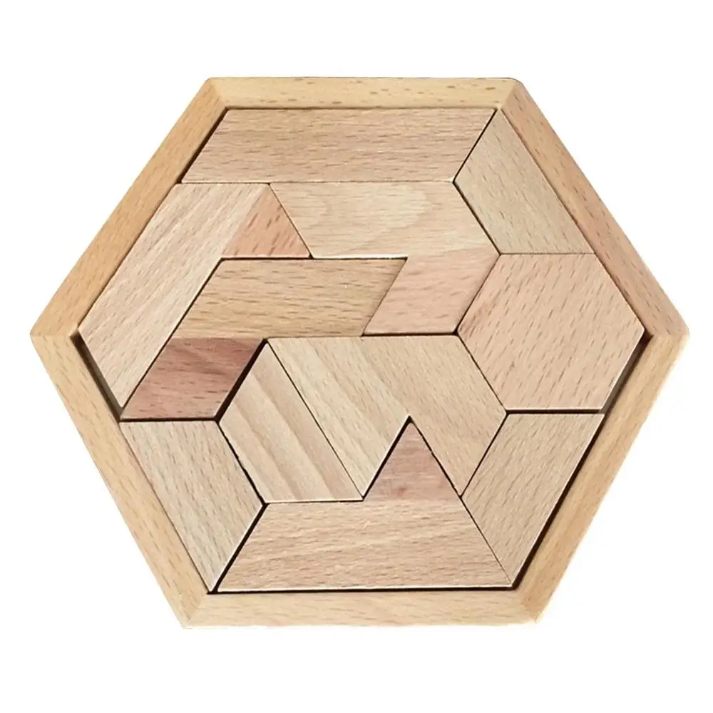 D Красочные деревянные Игрушки Tangram головоломка игрушки тетрис игра дошкольного волшебства Интеллектуальные развивающие игрушки подарок для детей - Цвет: D