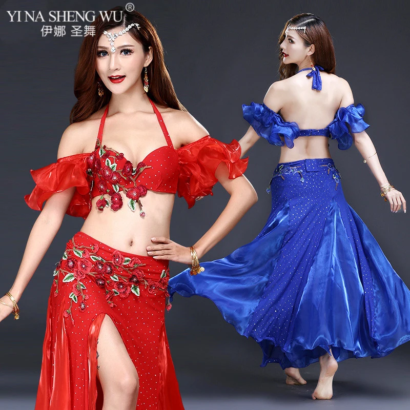 Женский костюм для восточного танца живота комплект из 2/3 предметов юбка с