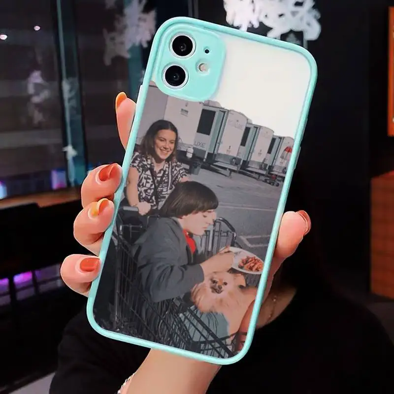 

cosas gratis Stranger things Phone Case For iPhone 12 11 Mini Pro XR XS Max 7 8 Plus X Matte transparent blue Back Cover