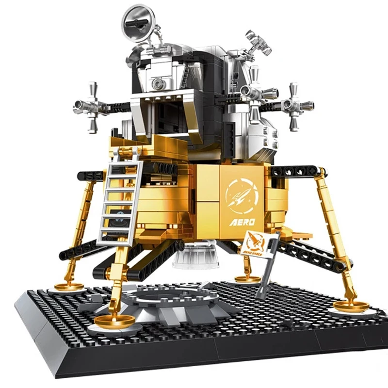 

Space Astronaut Explore Lander Spaceship Mars Rover Rocket Figures MOC Building Blocks Bricks Classic Model Toy For Kids Gift