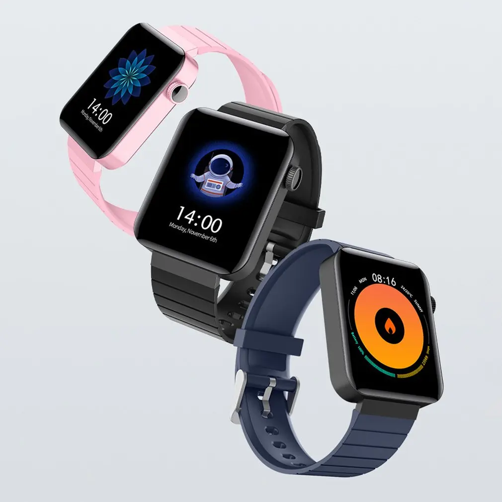 Смарт-часы для мужчин и женщин 1 4 дюйма полный сенсорный экран фитнес-трекер